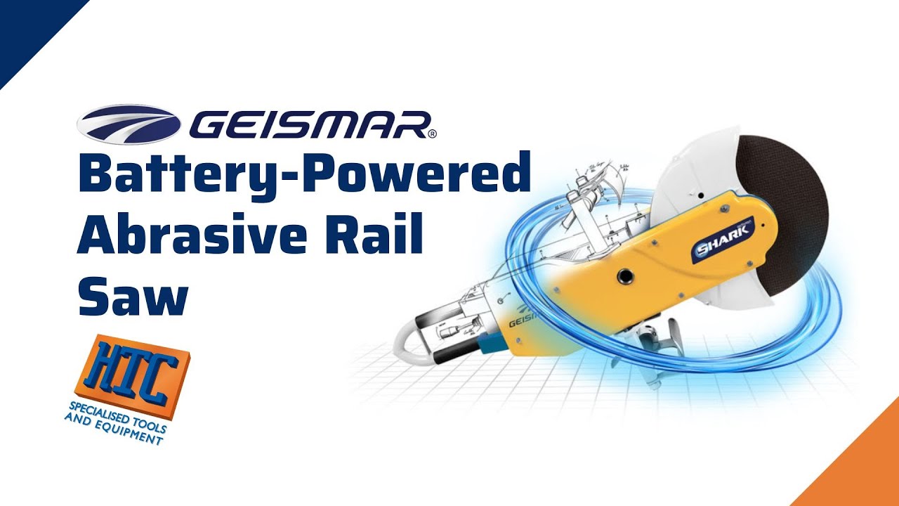Geismar Battery Powered Abrasive Rail Saw