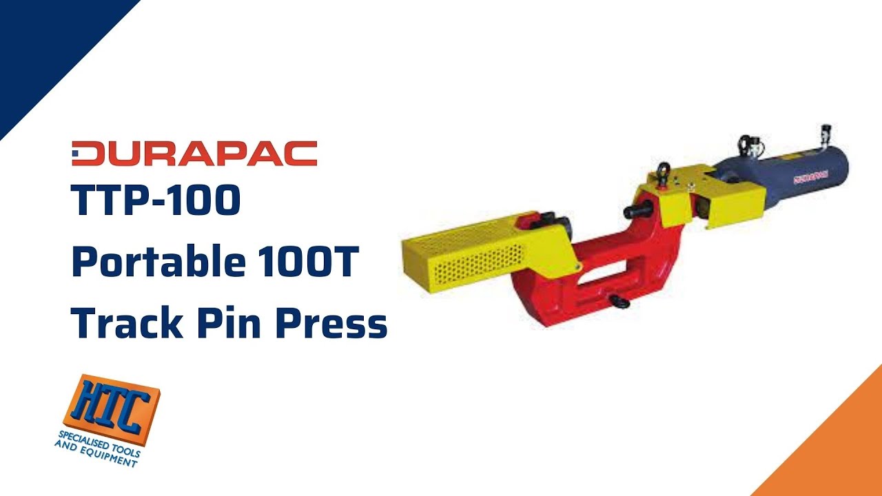 Durapac TTP-100 Portable 100T Track Pin Press AVAILABLE AT HTC