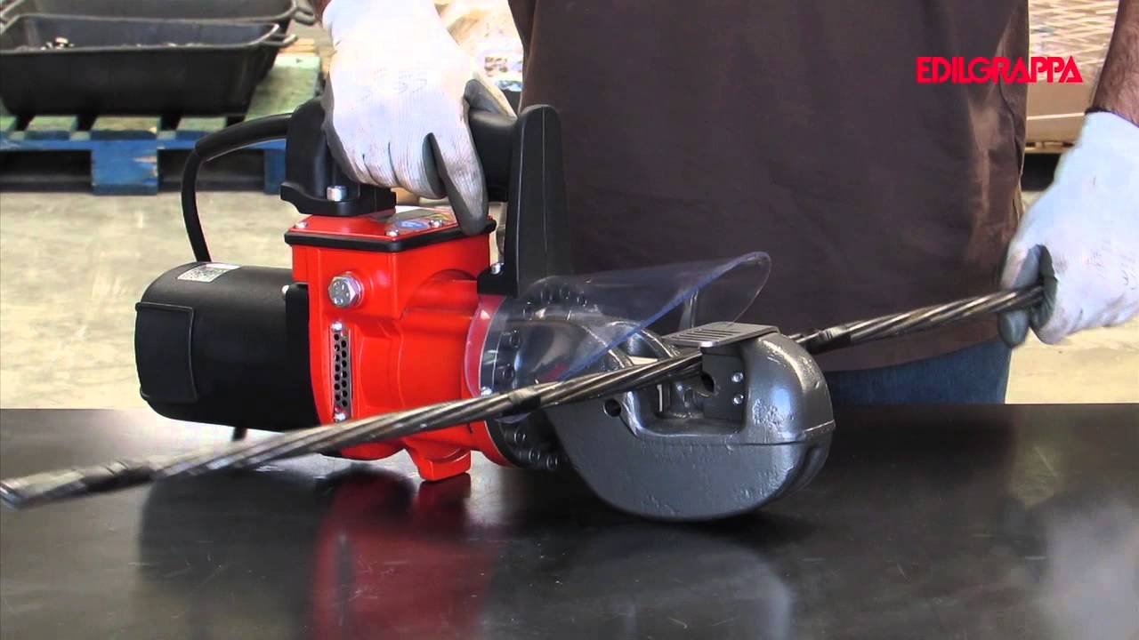 TW19 ELECTRIC STRAND CUTTER (TW19 Cesoia elettrica taglia trefolo) - Edilgrappa s.r.l