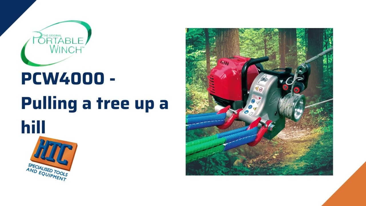 PCW4000   Pulling a tree up a hill