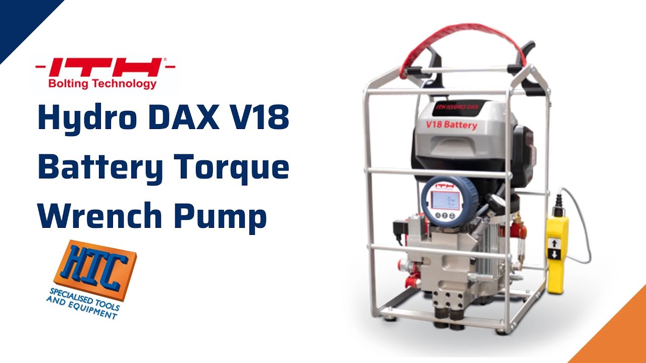 ITH Hydro DAX V18 Battery operated high pressure pump for hydraulic torque wrenches