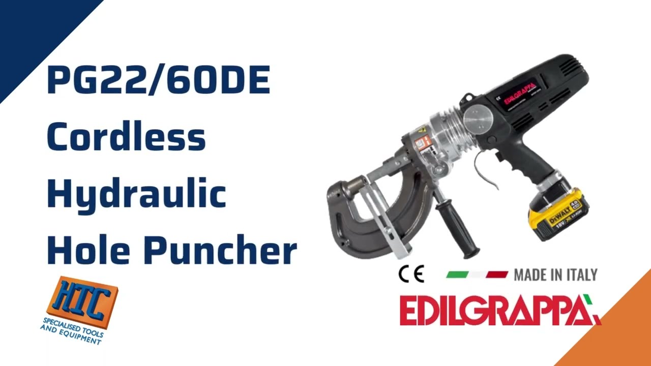 Edilgrappa PG2260DE Cordless Hydraulic Hole Puncher