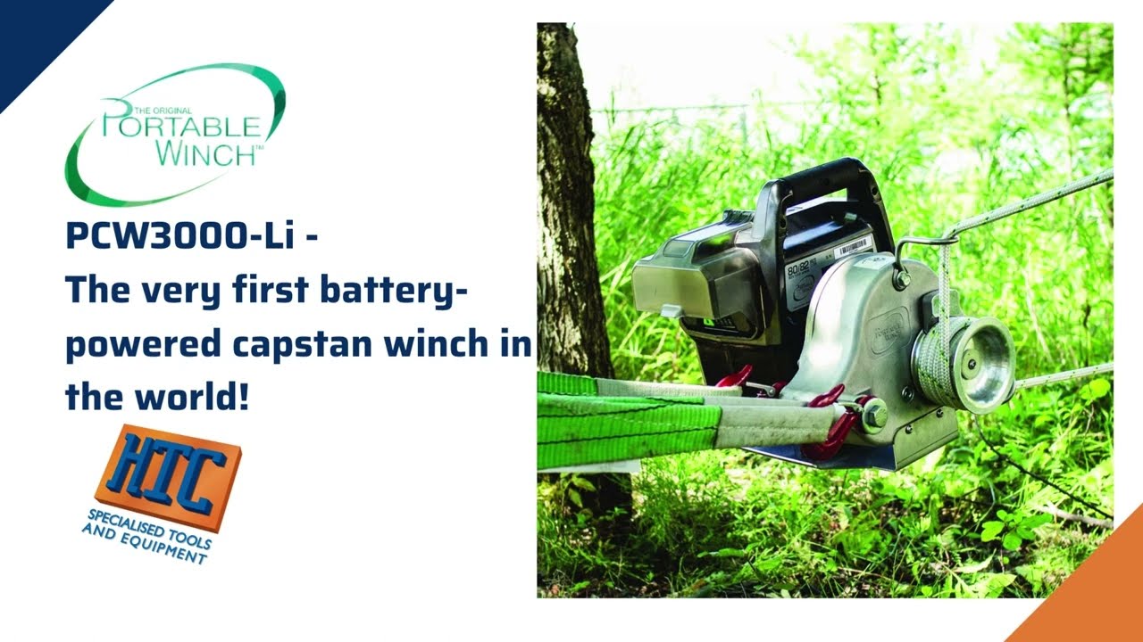 PCW3000-Li   The very first battery powered capstan winch in the world!