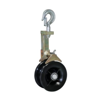 026-1 BARE CONDUCTOR AND L.V. PERFORMED CABLE STRINGING PULLEY-BLOCK