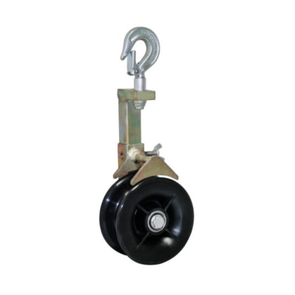 026-1 BARE CONDUCTOR AND L.V. PERFORMED CABLE STRINGING PULLEY-BLOCK