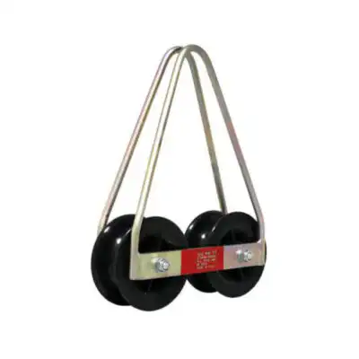 026-A TWIN SHEAVES CABLE PULLEY-BLOCK