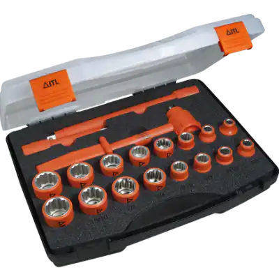 ITL Insulated 1/2″ Drive 19 Piece Socket Set