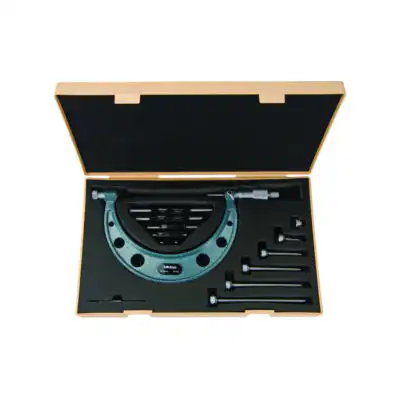 Mitutoyo Outside Micrometer Set 0-6" x .001" Interchangeable Anvils
