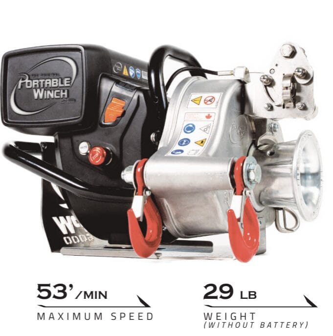 APW6000 1500kg Battery Powered Winch – Most Powerful Portable Battery Winch - Image 6