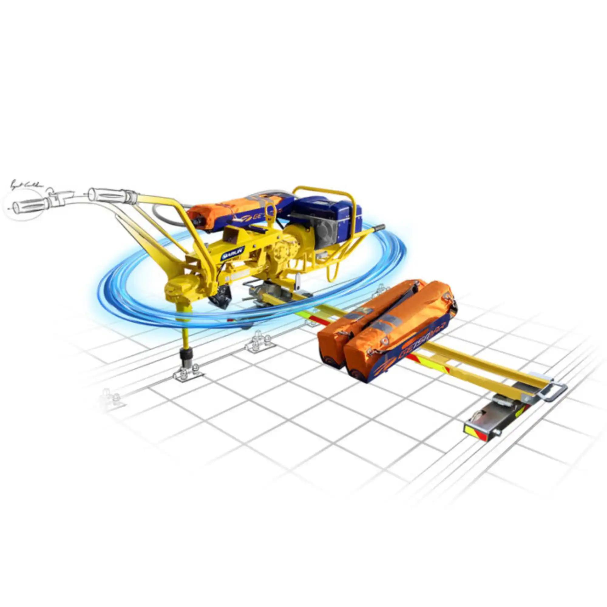 Marlin Battery Powered Coachscrewing Machine