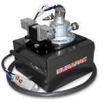 Durapac rotary air pump 1.27kW air motor - 2 speed pump  with 4 way 3 postion  air actuated control valve via 3m long pendent complete with filter / oiler / regulator unit 