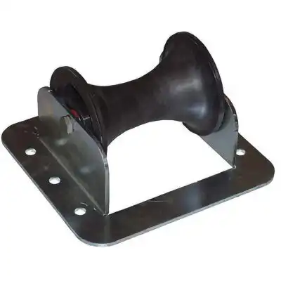 Flat ground roller with plastic/aluminium roller