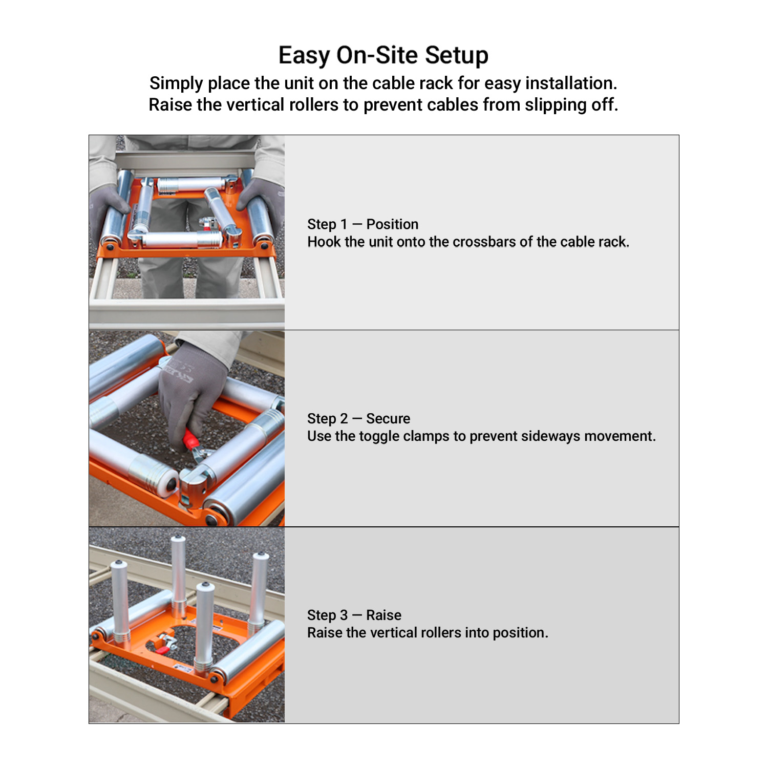 Ikura Cable Ladder Roller, Ø160 mm (ISK-R4) - Image 4