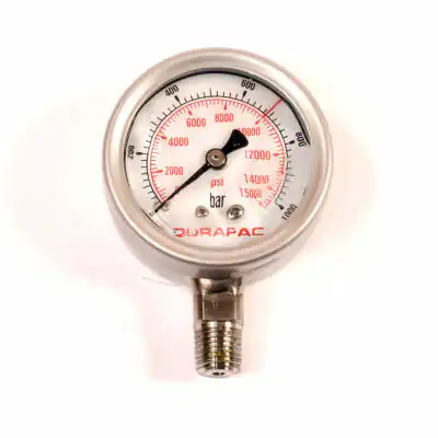 Durapac PG Series Hydraulic Pressure Gauges