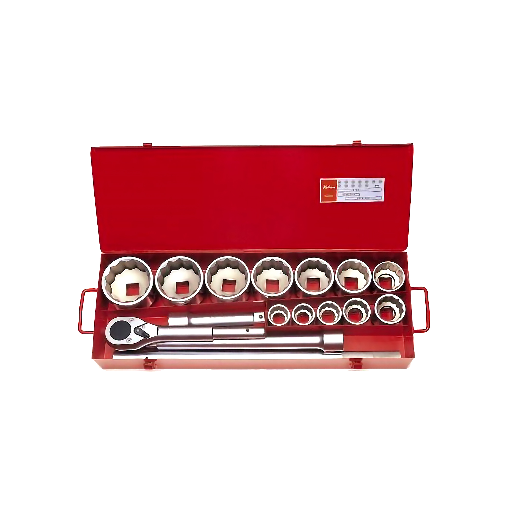 Socket Set – 1″DR 15pc 32-80mm