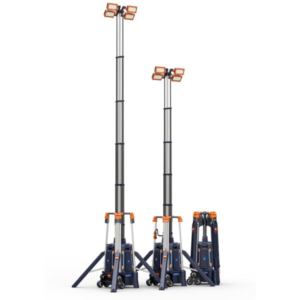 Coming TL-500 Portable Rechargeable Light Tower 5.3m Tall (Three Battery Compartments) - Image 3
