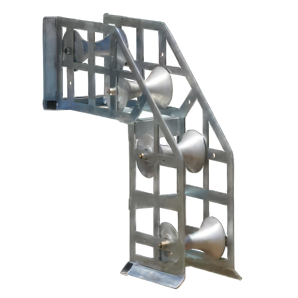 Trench manhole roller guide 90°