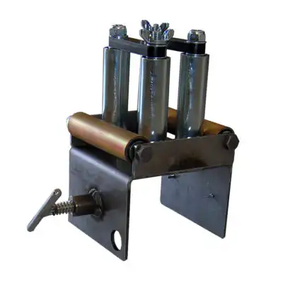 In-line cable guide with 4V + 2H rollers