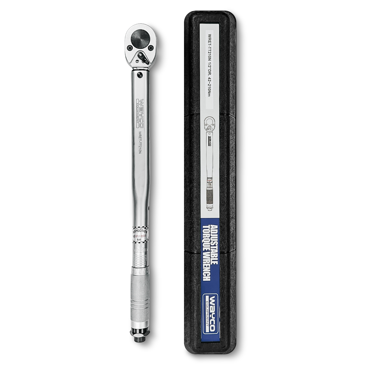 Wayco 42-210Nm Torque Wrench | 1/2" Drive C/W Case