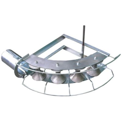 Lockable feeding sheave with 4 rollers in 90°radius