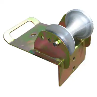 Single roller guide for manholes