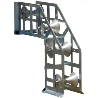 Trench manhole roller guide 90°