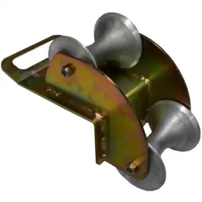 Twin roller guide for manholes